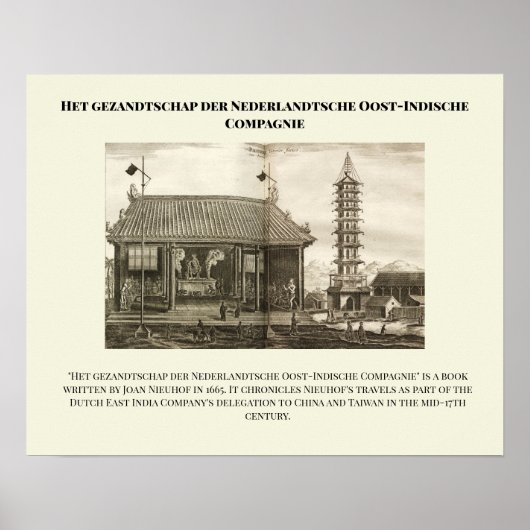 Het gazandtschap der Nederlandsche Oost-Indische ポスター (正面)