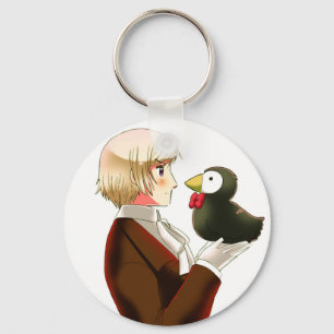 Hetaliaアイスランド及び氏Puffin Keychain キーホルダー