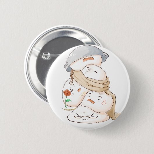 Hetalia Mochi Pin 缶バッジ (正面&裏面)