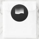 Heterosexual LGBT Pride Equality Flag Gift ラウンドシール (バッグ)