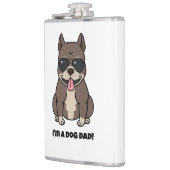 Heupshe met Vinyl Omhulzing – 犬のパパ! フラスク (左)