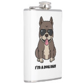 Heupshe met Vinyl Omhulzing – 犬のパパ! フラスク (右)