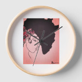 heure afro 壁時計 (正面)