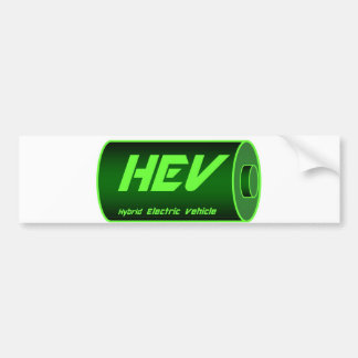 HEVの緑電池 バンパーステッカー