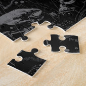 Heveliusによる魚座の星座の地図1690 ジグソーパズル (側面)