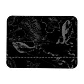 Heveliusによる魚座の星座の地図1690 マグネット (横)