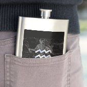 Heveliusのアクエリアス〔占星術の〕十二宮図シンボルのようなクロム フラスク (インサイチュ)