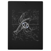 Heveliusのクロムのような癌〔占星術の〕十二宮図のシンボル クリップボード (裏面)