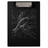 Heveliusのクロムのような癌〔占星術の〕十二宮図のシンボル クリップボード (正面)