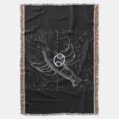 Heveliusのクロムのような癌〔占星術の〕十二宮図のシンボル スローブランケット (正面縦)