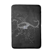 Heveliusのクロムスタイルの蠍座の(占星術の)十二宮図の印 バスマット (正面縦)