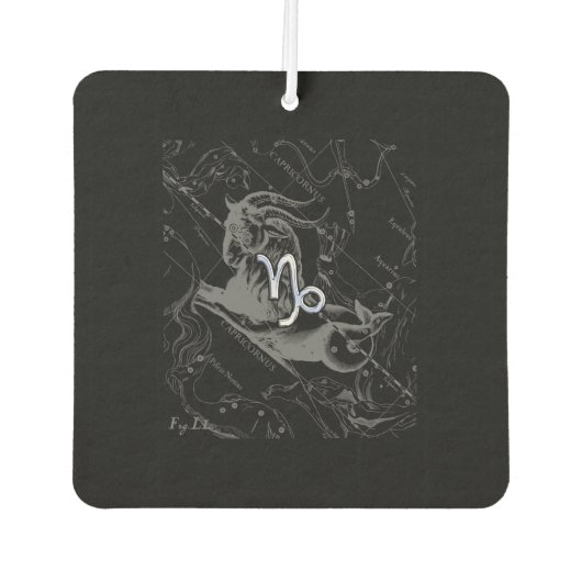 Heveliusのクロム山羊座〔占星術の〕十二宮図記号 カーエアーフレッシュナー (正面)