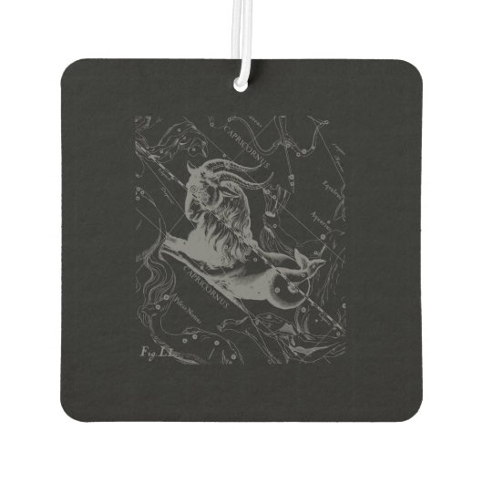 Heveliusのクロム山羊座〔占星術の〕十二宮図記号 カーエアーフレッシュナー (裏面)