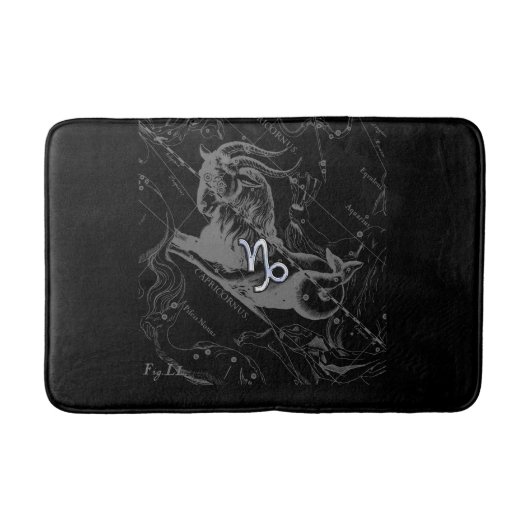 Heveliusのクロム山羊座〔占星術の〕十二宮図記号 バスマット (正面)