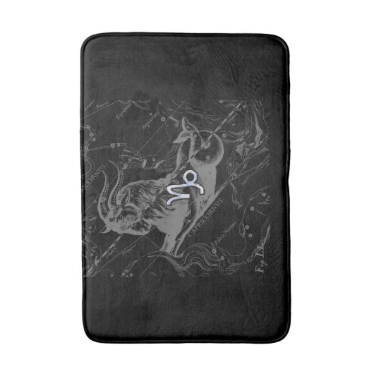 Heveliusのクロム山羊座〔占星術の〕十二宮図記号 バスマット (正面縦)