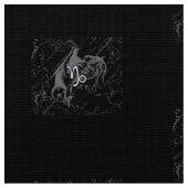 Heveliusのクロム山羊座〔占星術の〕十二宮図記号 ファブリック (クローズアップ)