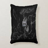 HeveliusのChrome Like Libra〔占星術の〕十二宮図サイン アクセントクッション (正面(垂直))