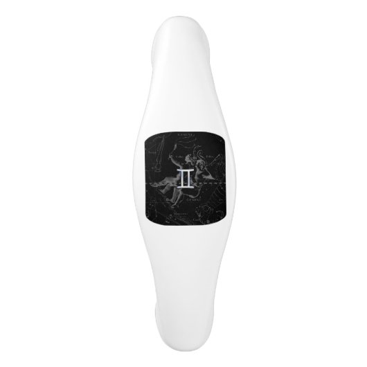 HeveliusのGemini〔占星術の〕十二宮図シンボルのようなクロム セラミックキャビネット取っ手 (正面)