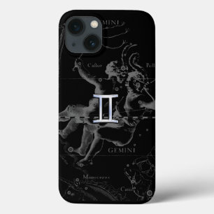 HeveliusのGemini〔占星術の〕十二宮図シンボルのようなクロム iPhone 13ケース