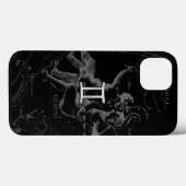 HeveliusのGemini〔占星術の〕十二宮図シンボルのようなクロム Case-Mate iPhoneケース (裏面 (横))