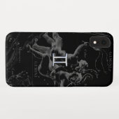 HeveliusのGemini〔占星術の〕十二宮図シンボルのようなクロム Case-Mate iPhoneケース (裏面(横))