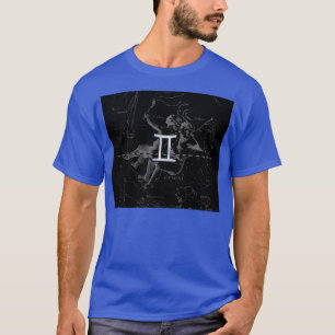HeveliusのGemini〔占星術の〕十二宮図シンボルのようなクロム Tシャツ