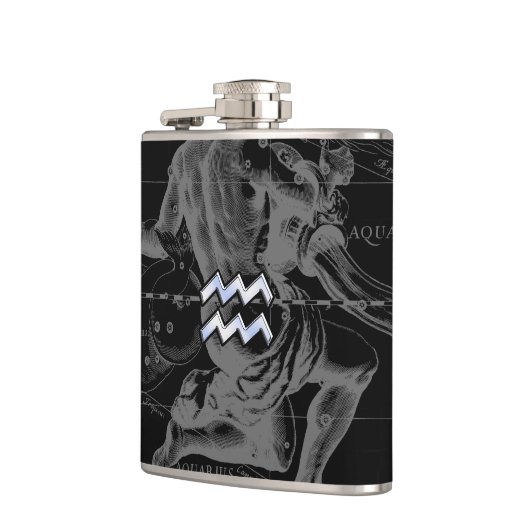 Heveliusマップ上のアクエリアスのようなクロム フラスク (左)