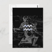 Heveliusマップ上のアクエリアスのようなクロム ポストカード (正面/裏面)