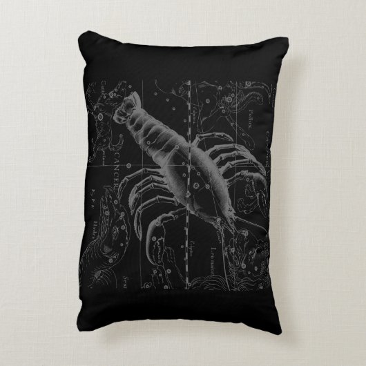 Hevelius上のクロムのような癌の〔占星術の〕十二宮図のサイン アクセントクッション (裏面(縦))