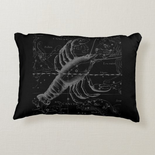 Hevelius上のクロムのような癌の〔占星術の〕十二宮図のサイン アクセントクッション (裏面)
