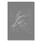 Hevelius上のクロムのような癌の〔占星術の〕十二宮図のサイン テーブルナンバー (裏面)