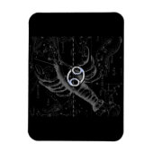 Hevelius上のクロムのような癌の〔占星術の〕十二宮図のサイン マグネット (縦)