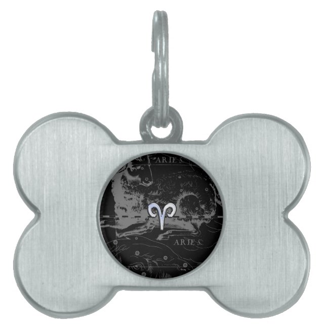 Hevelius上のクロムライク〔占星術の〕十二宮図シンボル ペットネームタグ (正面)