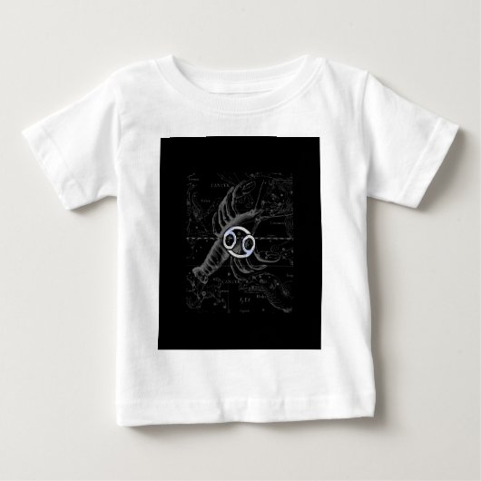 Hevelius版木、銅版、版画上のがん徴候のようなクロム ベビーTシャツ (正面)