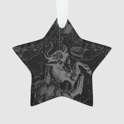 Hevelius著ヴィンテージのトーラスの星座 オーナメント (正面)