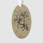 Hevelius著射手座の星座の地図 オーナメント (正面)