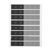 Hevelius 1690のクロムライクジェミニ〔占星術の〕十二宮図サイン ラップアラウンド宛名ラベル (シート)