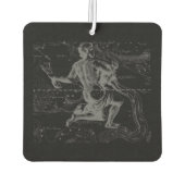 Hevelius 1690のクロームのようなアクエリアス〔占星術の〕十二宮図サイン カーエアーフレッシュナー (裏面)