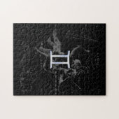 Hevelius 1690のクロームのようなジェミニ〔占星術の〕十二宮図サイン ジグソーパズル (横)