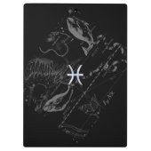 Hevelius 1690のクロームのような〔占星術の〕十二宮図サイン クリップボード (裏面)