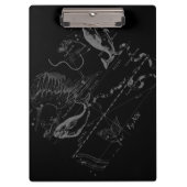 Hevelius 1690のクロームのような〔占星術の〕十二宮図サイン クリップボード (正面)