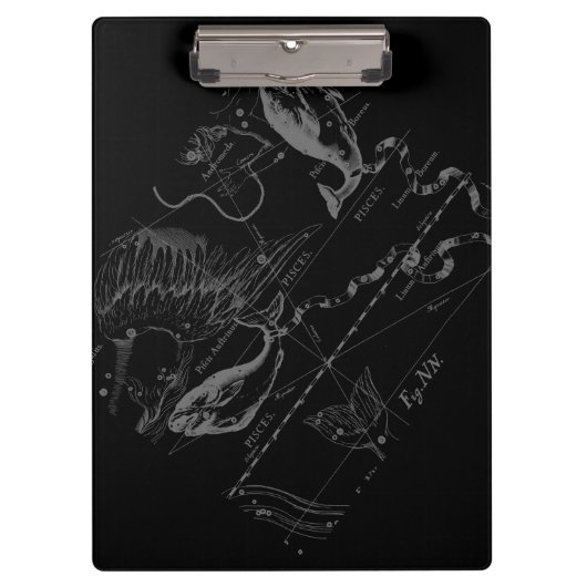 Hevelius 1690のクロームのような〔占星術の〕十二宮図サイン クリップボード (正面)