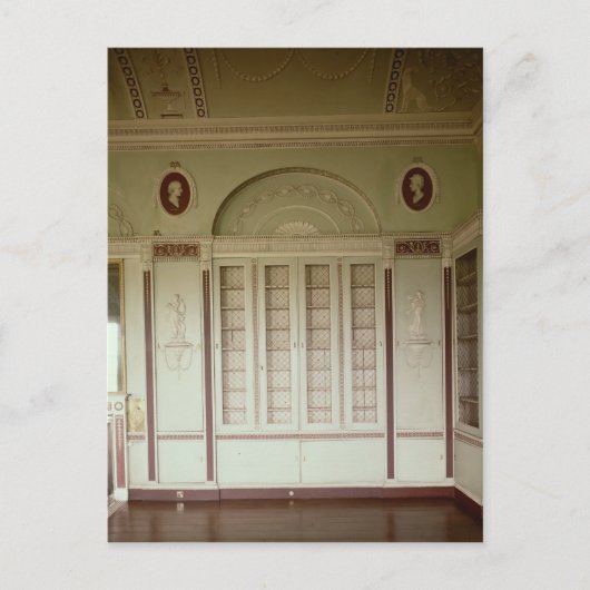 Heveningham Hall, Suffolk：ライブラリ， 1778-80 ポストカード (正面)