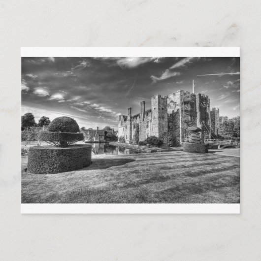hever castle 2白黒.jpg ポストカード (正面)