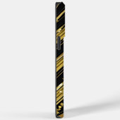 Hevron Blackと金ゴールドの名前 Case-Mate iPhoneケース (裏面 / 右)