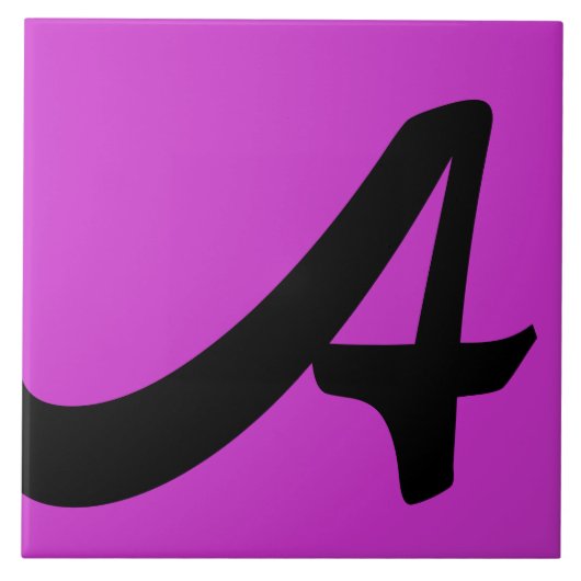 Hex cc33cc色番号モノグラムセラミックタイル タイル (正面)