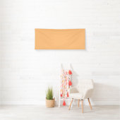 Hex Color #FABA77, Brandy Vinyl Banner 横断幕 (インサイチュ)