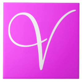 Hex ff33ff色番号モノグラムセラミックタイル タイル