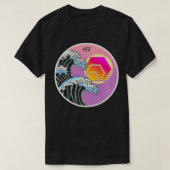 HEX Japanese Art Wave Crypto Cryptocurrency Logo  Tシャツ (デザイン正面)