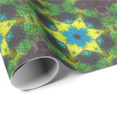 Hex Mandala Green Yellow and Blue ラッピングペーパー (ロールコーナー)
